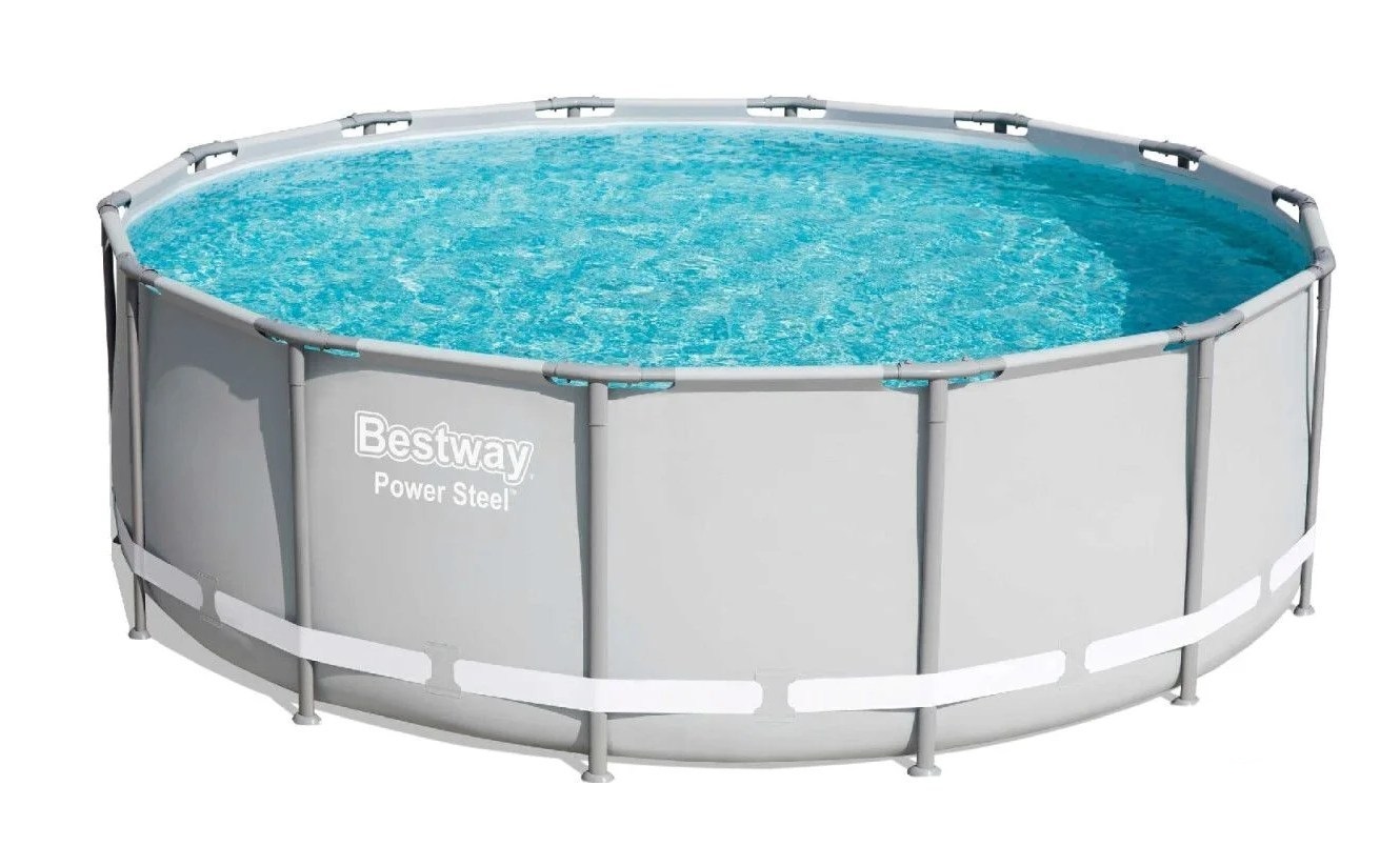 Каркасный бассейн Bestway 15255 BW, 427х122см, фильтр-насос, лестница, тент фото 2